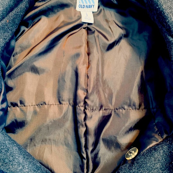 Old Navy Charcoal Grey Wool Peacoat - Picture 9 of 10